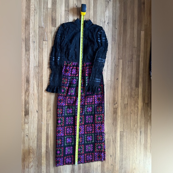 Anna Sui Embroidered Formal Dress - Picture 5 of 5